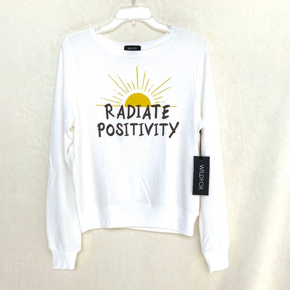 Wildfox “Radiate Positivity” Sweater Top